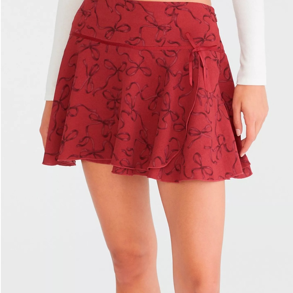 Juniors Aeropostale Print Drop Waist Mini Skirt